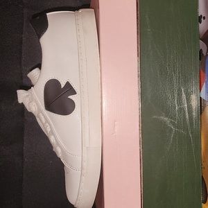 Opt white and black Kate Spade♠️ Fez low top sneakers. Size 6.5